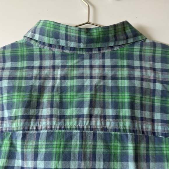 NWT - Columbia Men's Casual Blue and Green Plaid Shirt - Picture 7 of 13